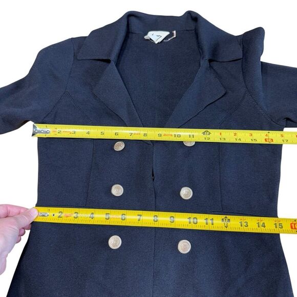 I Say Jacket Jenna Blazer 56938 XS Black Classic Gothic Witchy - Picture 6 of 8